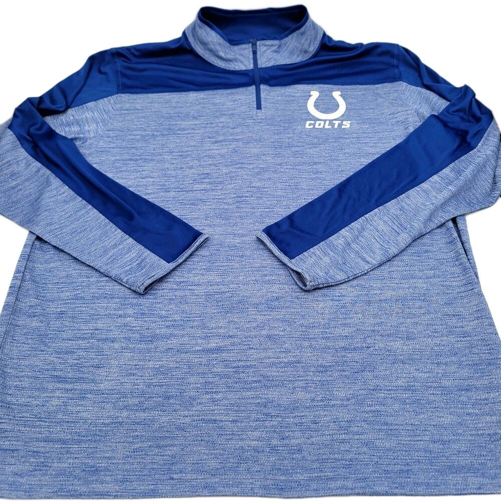 NFL Apparel Indianapolis Colts Performance 1/4 Zip Shirt Men's 2XL NWOT